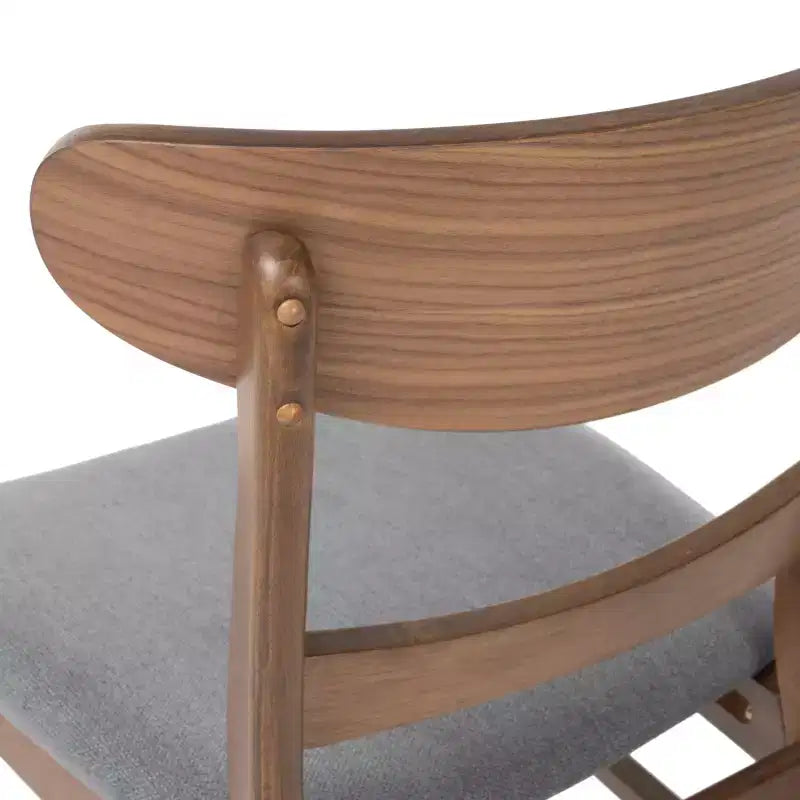 Christopher Knight Home Bryner Ensemble de salle à manger 5 pièces en bois et tissu de style moderne du milieu du siècle