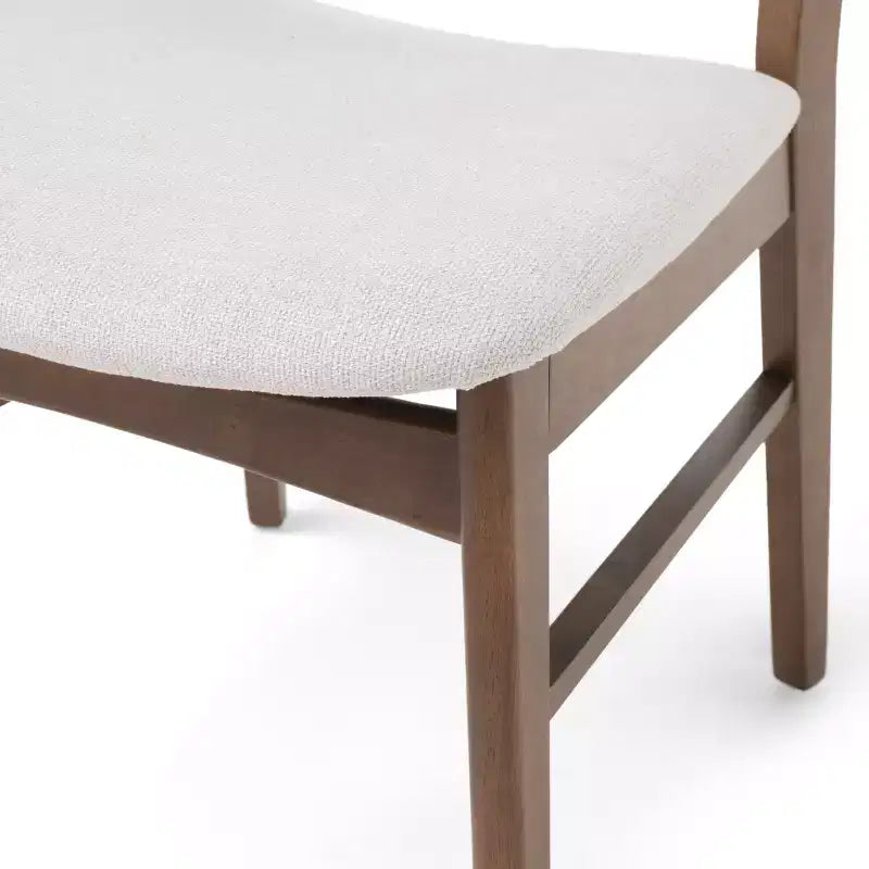 Christopher Knight Home Bryner Ensemble de salle à manger 5 pièces en bois et tissu de style moderne du milieu du siècle