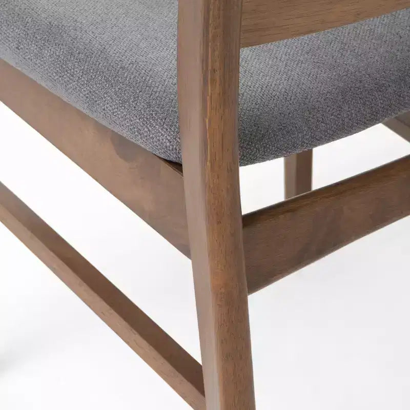 Christopher Knight Home Bryner Ensemble de salle à manger 5 pièces en bois et tissu de style moderne du milieu du siècle