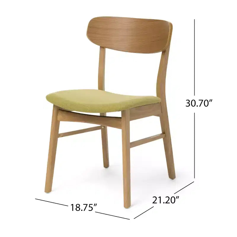 Ensemble de salle à manger 7 pièces en bois et tissu Ballantrae de Christopher Knight Home