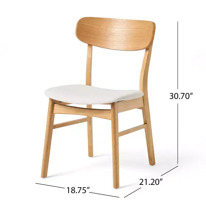 Ensemble de salle à manger 7 pièces en bois et tissu Ballantrae de Christopher Knight Home