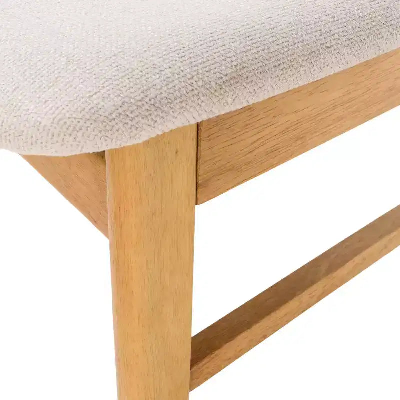 Ensemble de salle à manger 7 pièces en bois et tissu Ballantrae de Christopher Knight Home