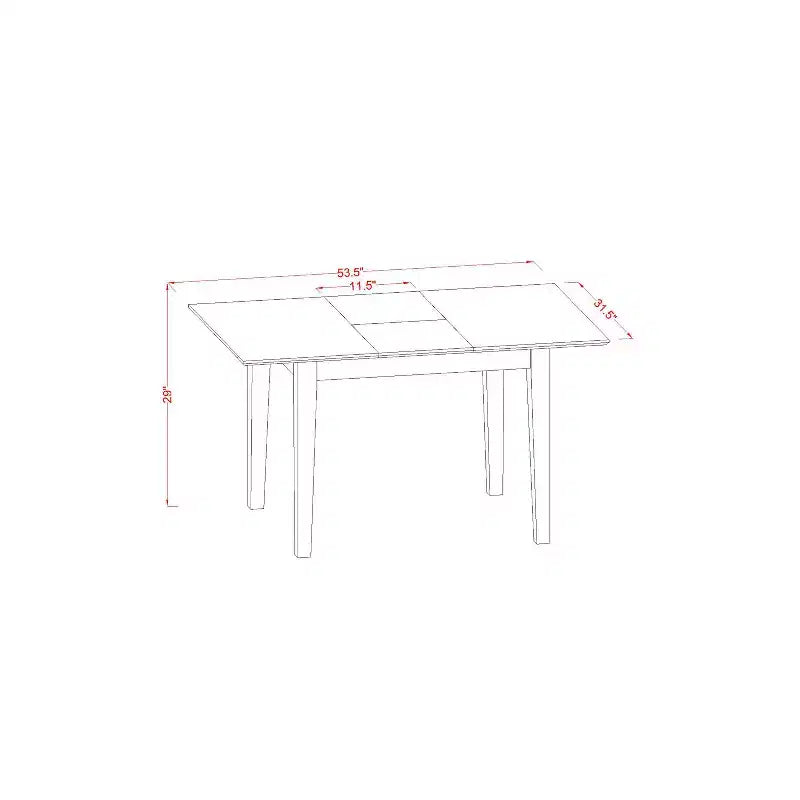 Ensemble table et chaises de salle à manger - Set de cuisine et salle à manger - Design style bord de lac