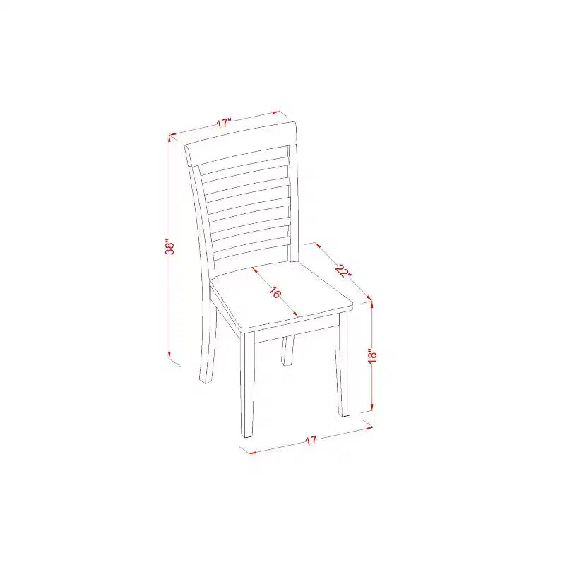 Ensemble table et chaises de salle à manger - Set de cuisine et salle à manger - Design style bord de lac