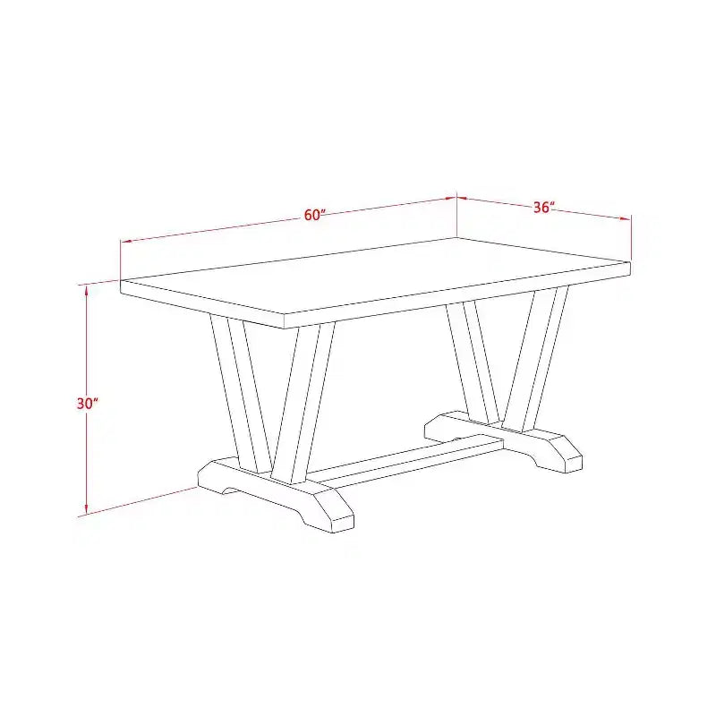Table à manger HomeStock 3 pièces, plateau rectangulaire en bois massif finition chêne naturel avec 2 bancs