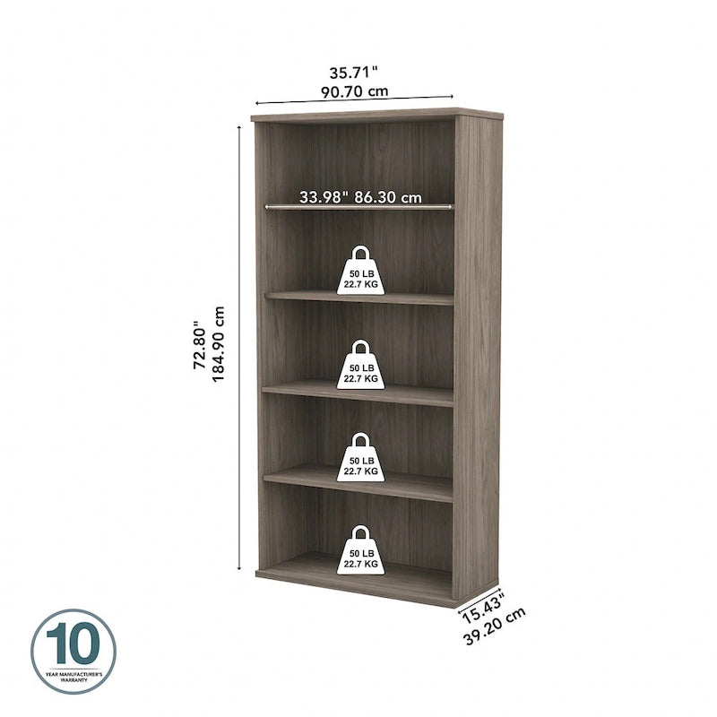 Bibliothèque à 5 étagères, organisateur par