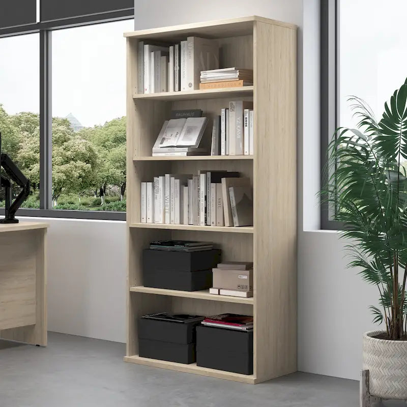 Bibliothèque à 5 étagères, organisateur par