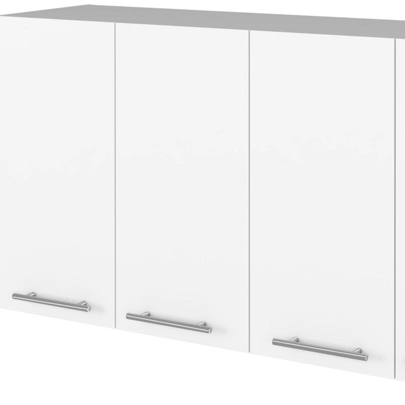 47 Bahut mural blanc avec quatre portes