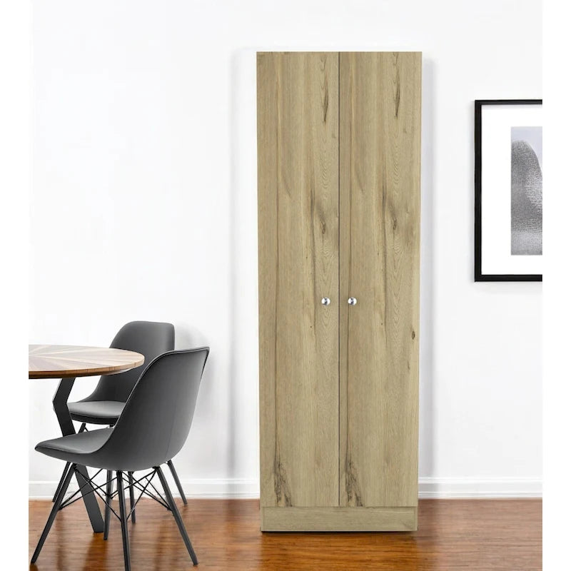 71 Garde-manger ou placard de rangement en bois de chêne - 23,6' X '70,8' X '11,8