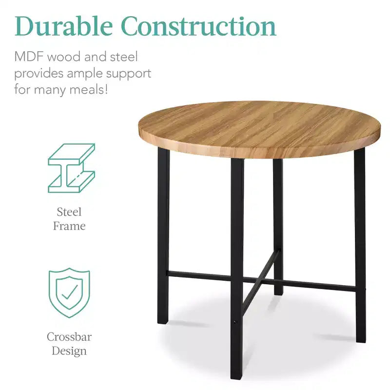 Ensemble de salle à manger moderne 5 pièces, hauteur de comptoir, avec 4 chaises et table épaisse de 3,8 cm, de marque Best Choice Products