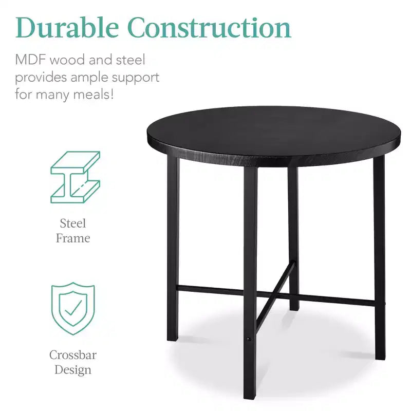 Ensemble de salle à manger moderne 5 pièces, hauteur de comptoir, avec 4 chaises et table épaisse de 3,8 cm, de marque Best Choice Products