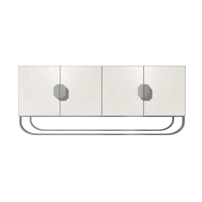 Meuble d'appoint 4 portes en bois