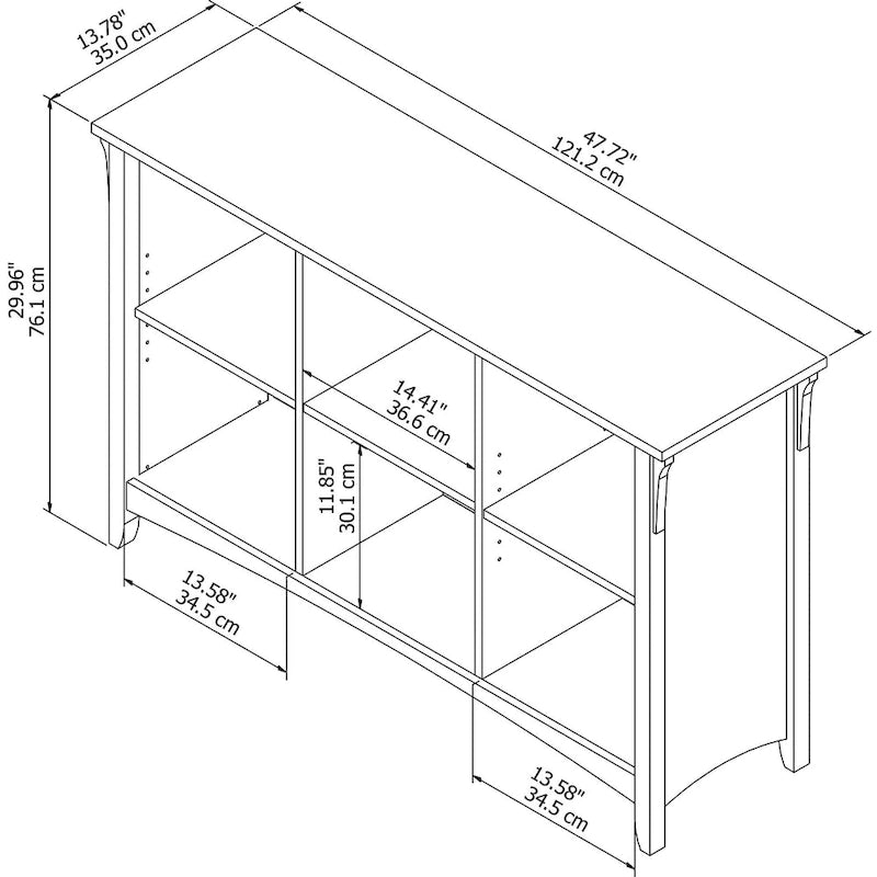 Organisateur 6 cubes gris