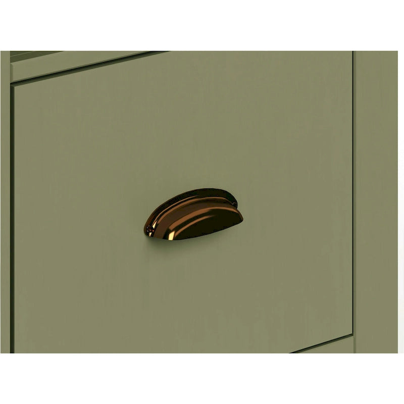 Classeur moderne de style « farmhouse » avec 1 tiroir, 56 cm, aucun assemblage requis, fini deux tons