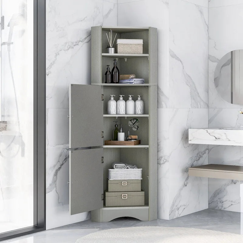 Meuble d'angle haut pour salle de bain