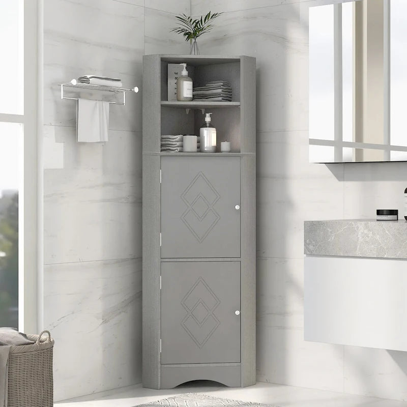 Meuble d'angle haut pour salle de bain