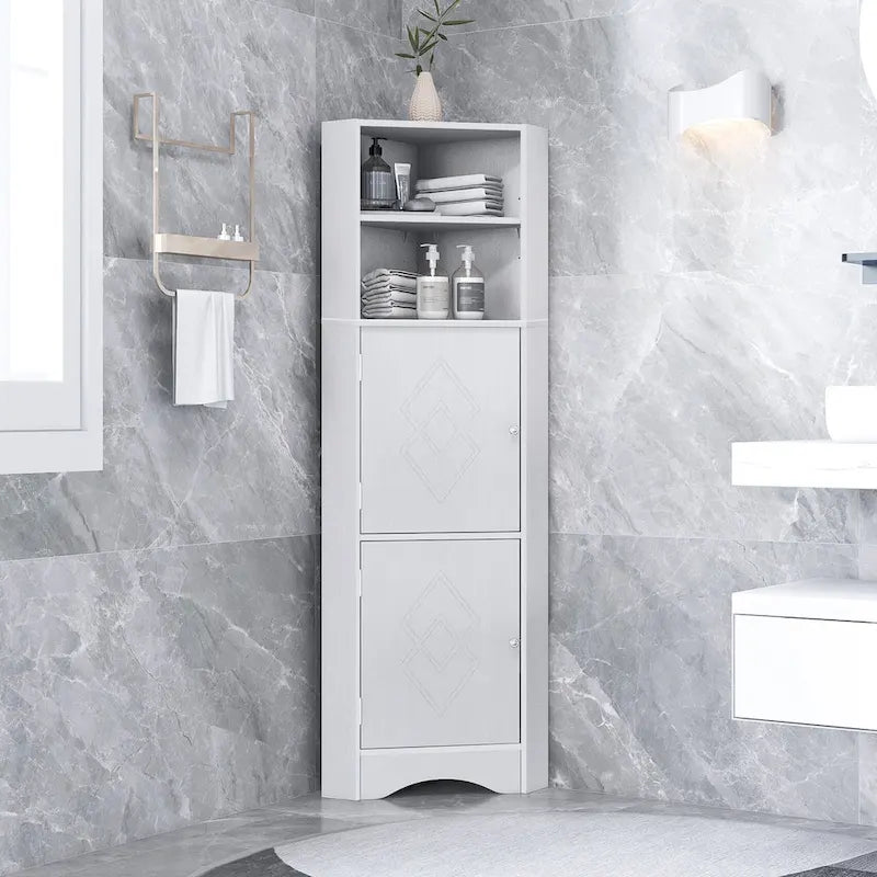 Meuble d'angle haut pour salle de bain