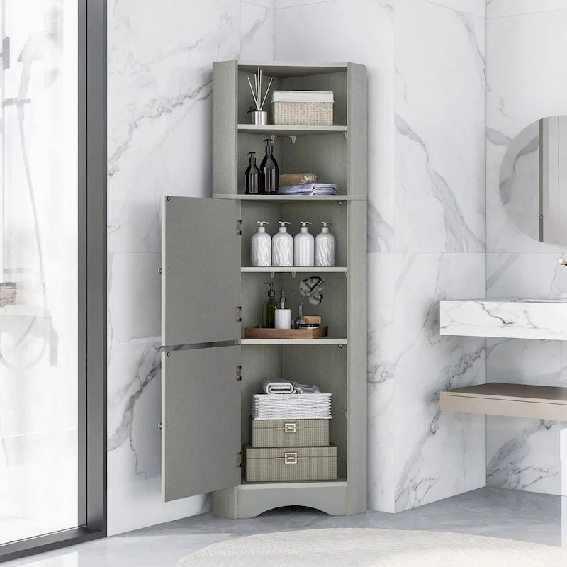Meuble d'angle haut pour salle de bain