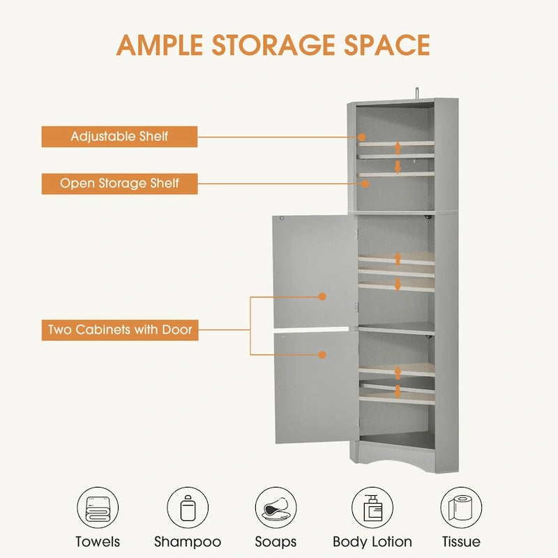 Meuble d'angle haut pour salle de bain
