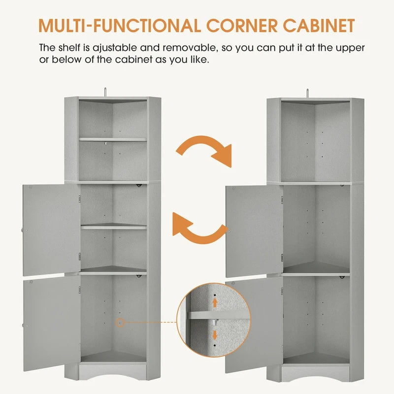 Meuble d'angle haut pour salle de bain