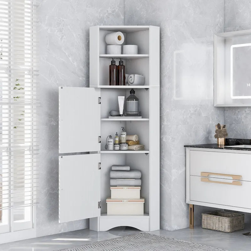 Meuble d'angle haut pour salle de bain