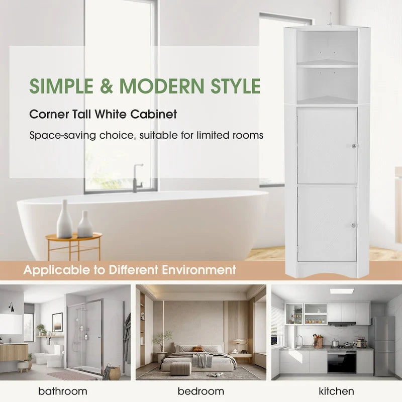 Meuble d'angle haut pour salle de bain