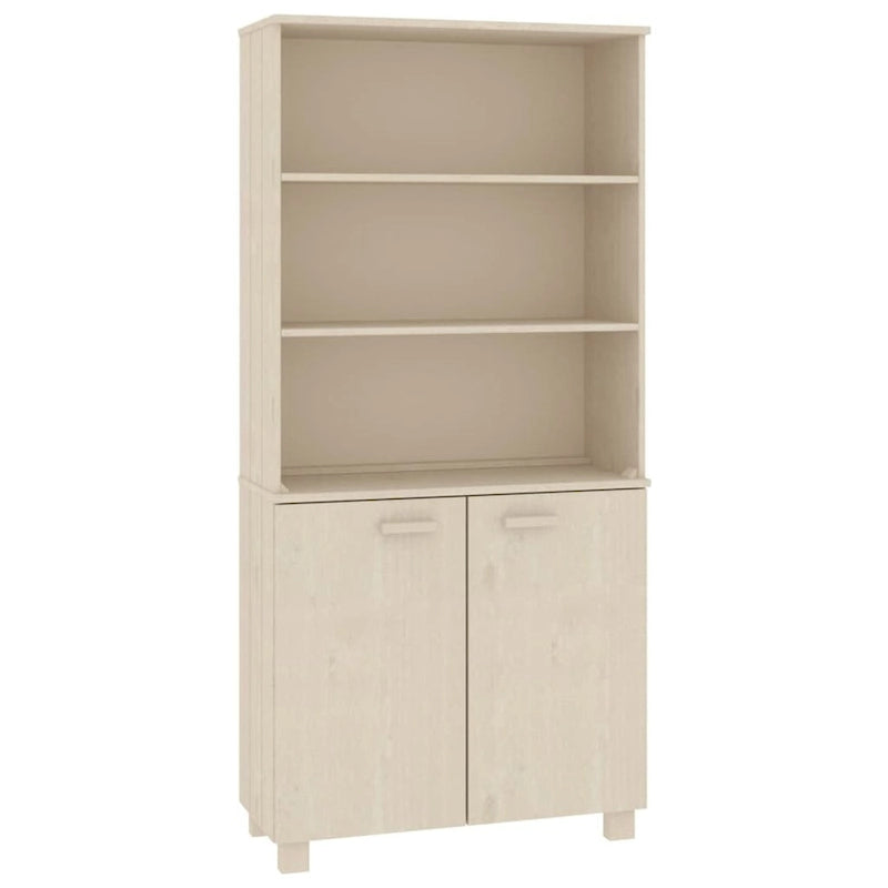 Commode Étagère avec Rangement Étagères Bois Massif Pin - 33.5 x 13.8 x 70.9