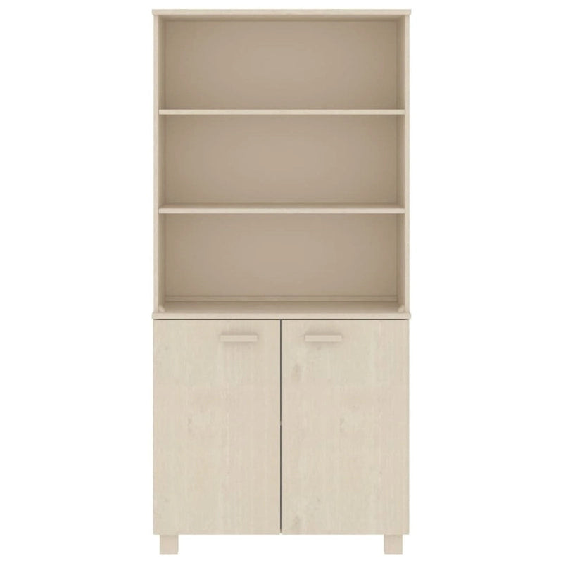 Commode Étagère avec Rangement Étagères Bois Massif Pin - 33.5 x 13.8 x 70.9