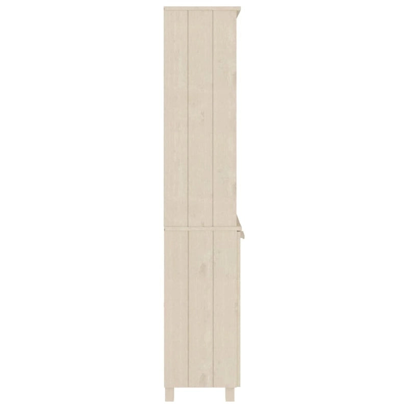 Commode Étagère avec Rangement Étagères Bois Massif Pin - 33.5 x 13.8 x 70.9
