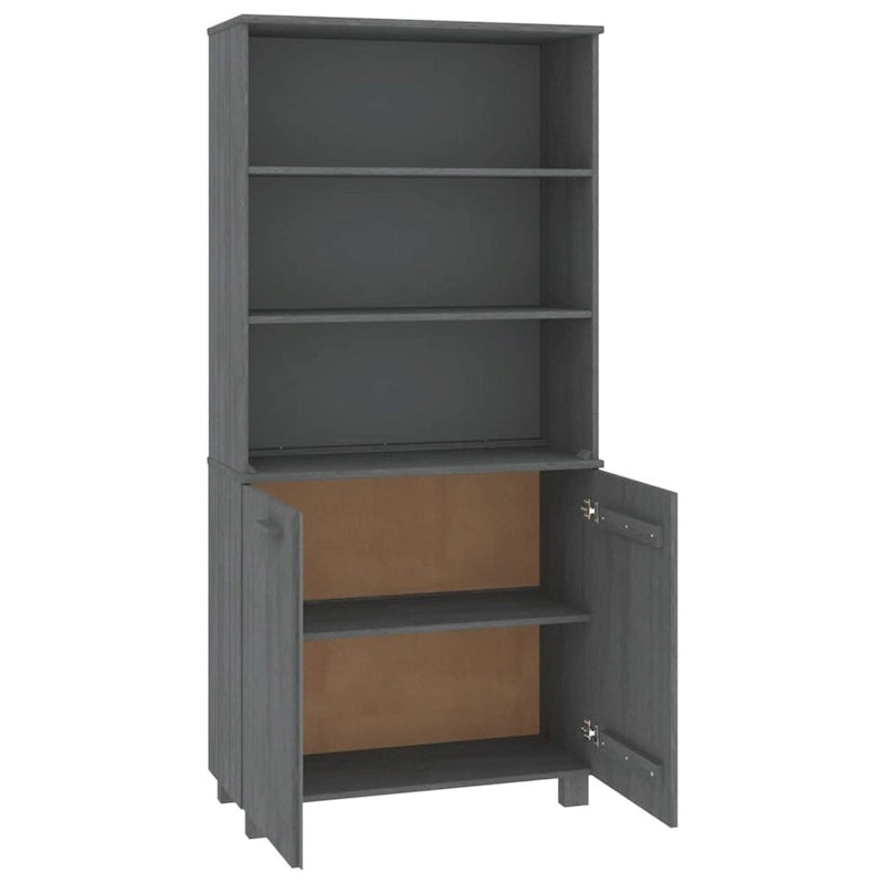 Commode Étagère avec Rangement Étagères Bois Massif Pin - 33.5 x 13.8 x 70.9
