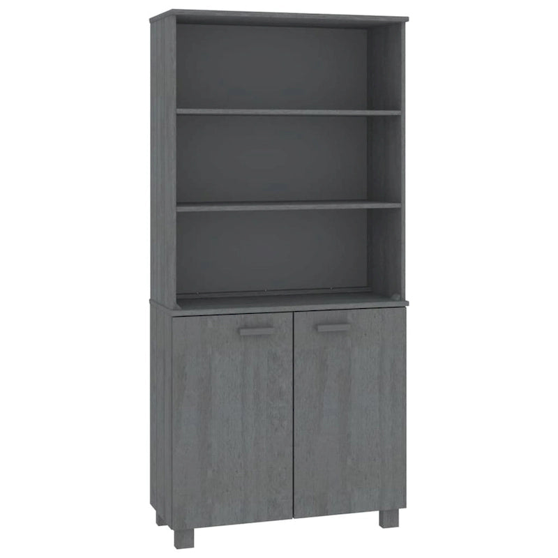 Commode Étagère avec Rangement Étagères Bois Massif Pin - 33.5 x 13.8 x 70.9