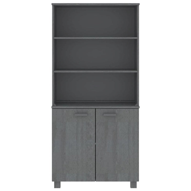 Commode Étagère avec Rangement Étagères Bois Massif Pin - 33.5 x 13.8 x 70.9