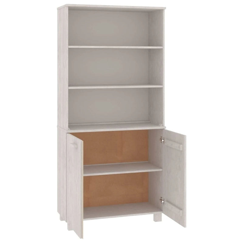 Commode Étagère avec Rangement Étagères Bois Massif Pin - 33.5 x 13.8 x 70.9