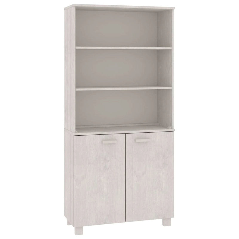 Commode Étagère avec Rangement Étagères Bois Massif Pin - 33.5 x 13.8 x 70.9