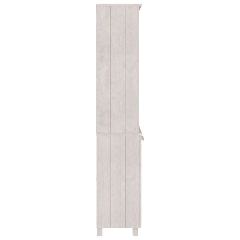 Commode Étagère avec Rangement Étagères Bois Massif Pin - 33.5 x 13.8 x 70.9