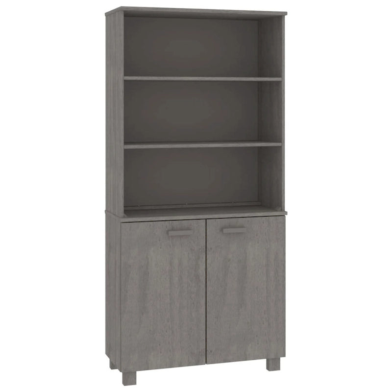 Commode Étagère avec Rangement Étagères Bois Massif Pin - 33.5 x 13.8 x 70.9