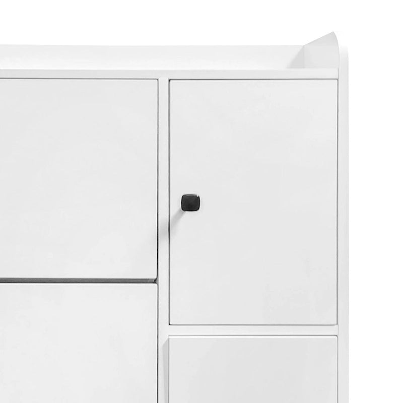 Meuble de rangement à chaussures multifonctionnel et minimaliste avec siège rabattable