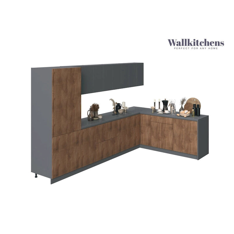 Collection Teck Naturel et Base de Couleur Noire Taille 11 pieds de large - 138x85