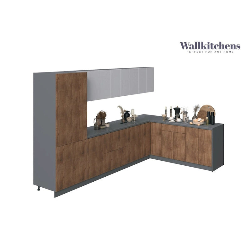 Collection Teck Naturel et Base de Couleur Noire Taille 11 pieds de large - 138x85