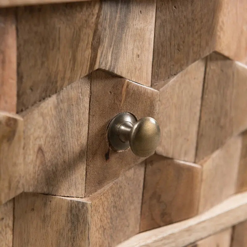 Commode moderne en bois à 3 tiroirs, meuble de rangement d'appoint - N/A