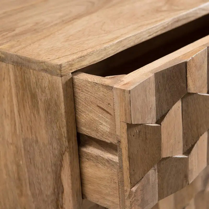 Commode moderne en bois à 3 tiroirs, meuble de rangement d'appoint - N/A