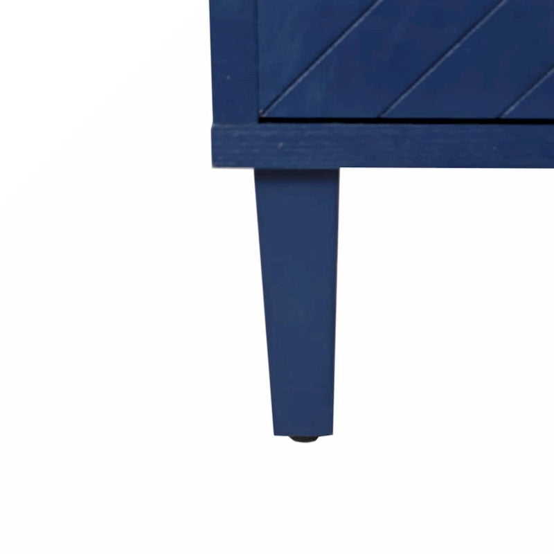Meuble de rangement 4 portes élégant et fonctionnel avec pieds en pin et MDF, pour salon, chambre et cuisine.