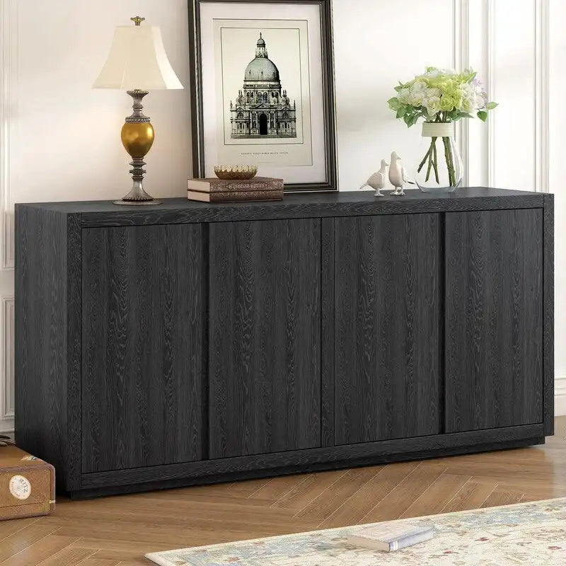 Cabinet buffet quatre portes en frêne