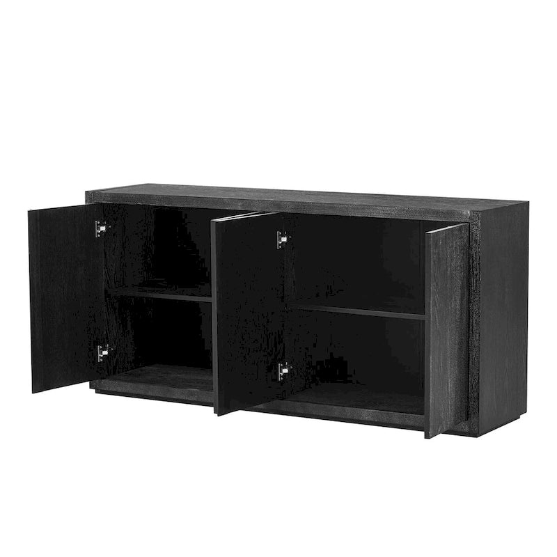Cabinet buffet quatre portes en frêne