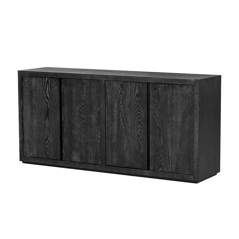 Cabinet buffet quatre portes en frêne