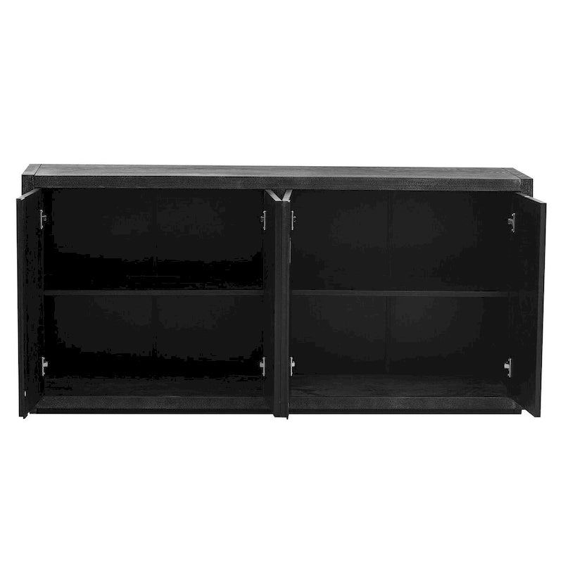 Cabinet buffet quatre portes en frêne