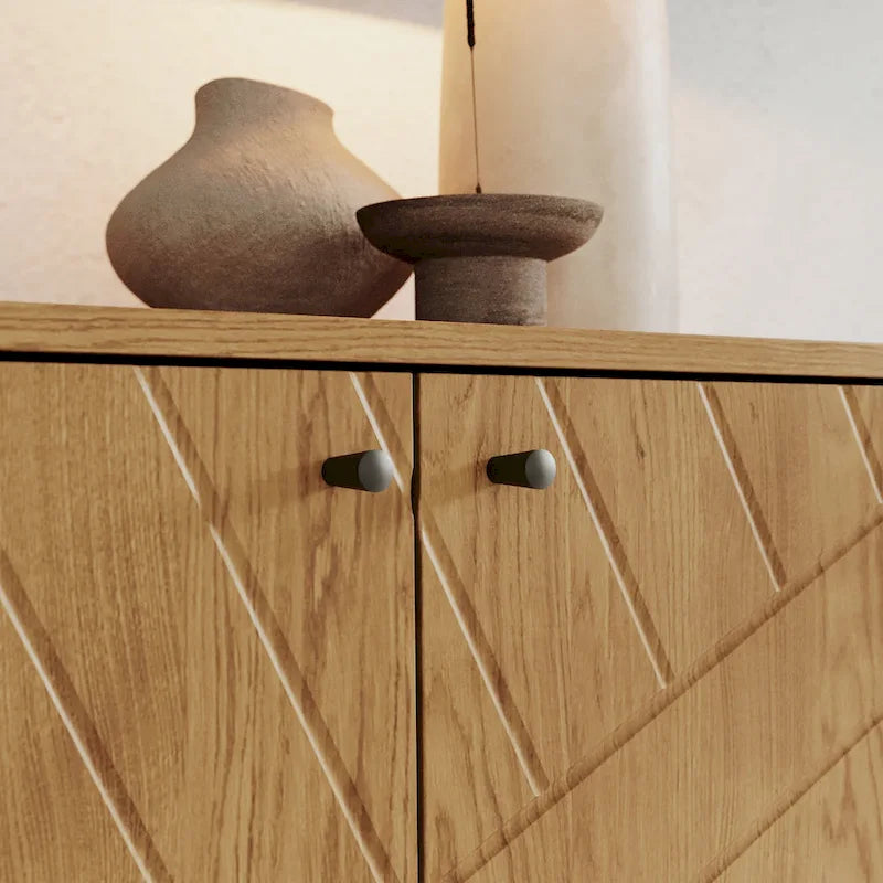 Bahut large de 160 cm avec motif géométrique