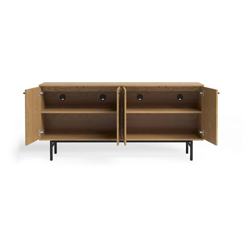 Bahut large de 160 cm avec motif géométrique