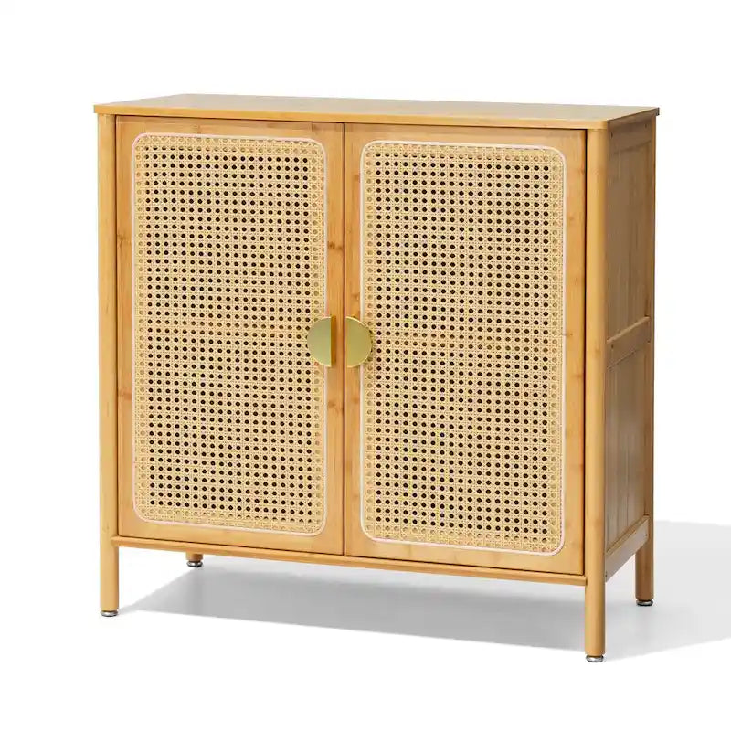 Buffet de cuisine d'appoint style bohème et rustique avec portes