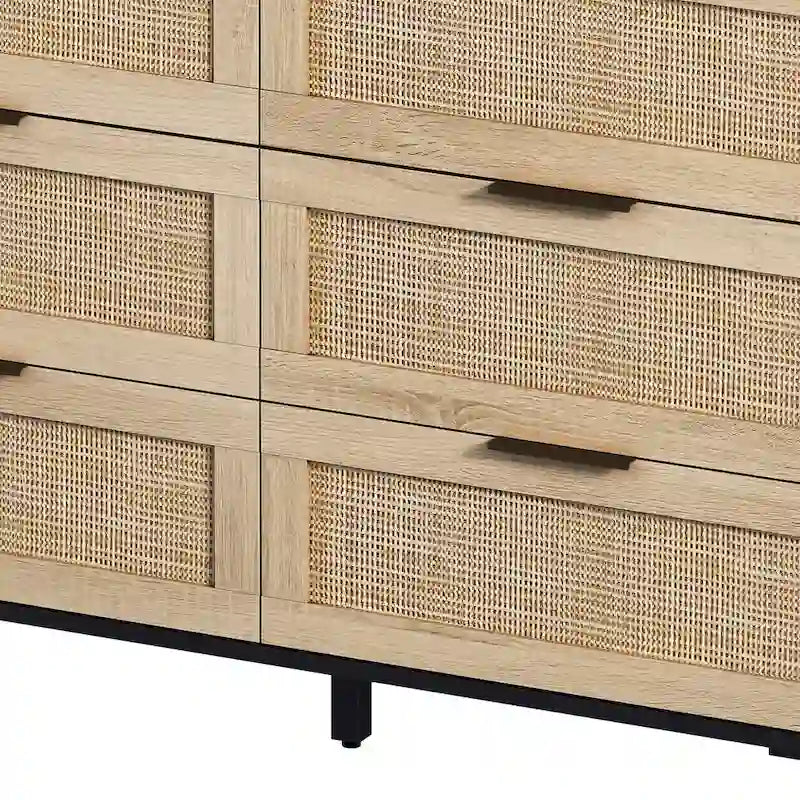 43.316-Meuble de rangement en rotin à tiroirs, pour chambre à coucher, salon